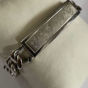 Vintage Speidel USA Men's (Unisex) Stainless Steel ID Bracelet